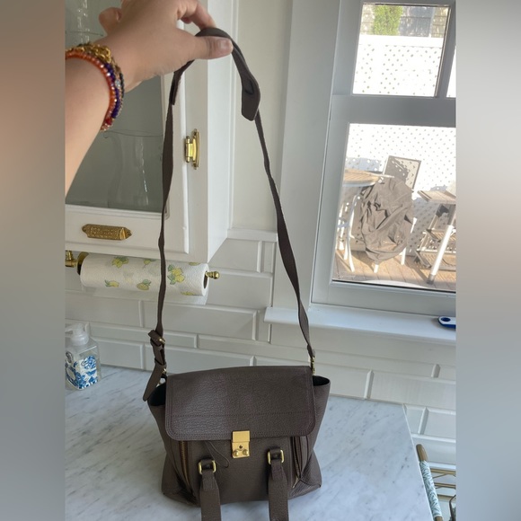 3.1 Phillip Lim Pashli Medium Leather Satchel in Feather grey - Picture 9 of 12